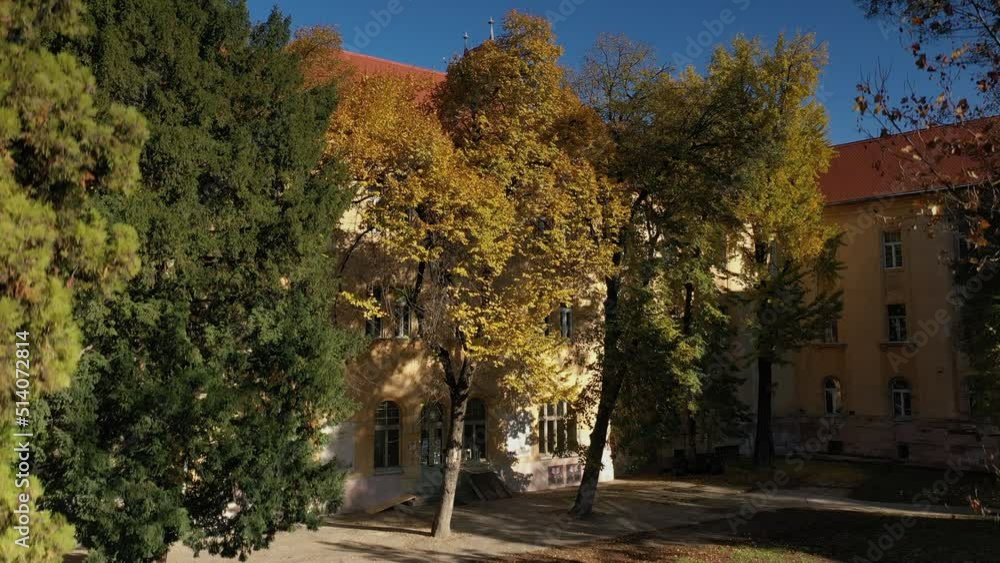 Timisoara city - the courtyard of the Piarist Complex Timisoara city - the courtyard of the Piarist Complex
