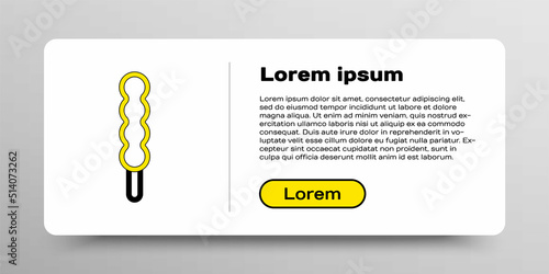 Line Lollipop icon isolated on white background. Candy sign. Food, delicious symbol. Colorful outline concept. Vector
