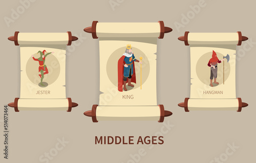 Middle Ages Isometric Set