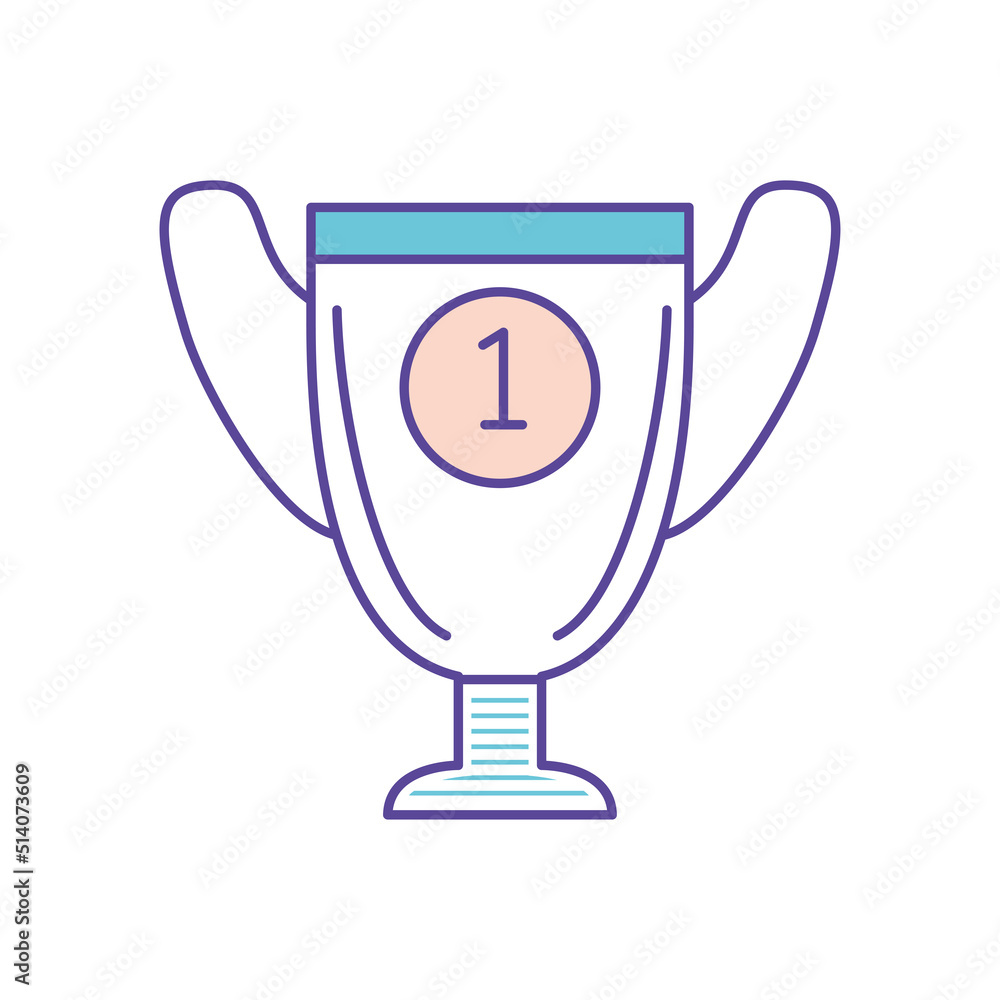 Fototapeta premium trophy award first place