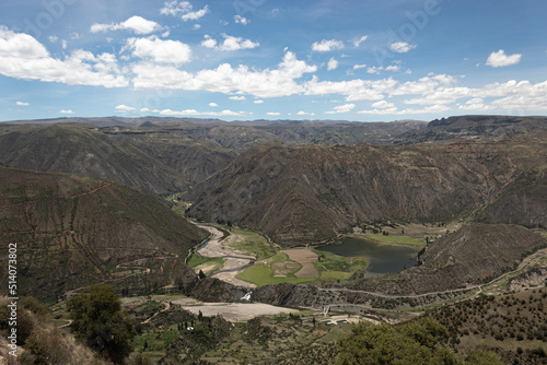 Vista del pueblo Carapo desde Ñaupallacta - Ayacucho
