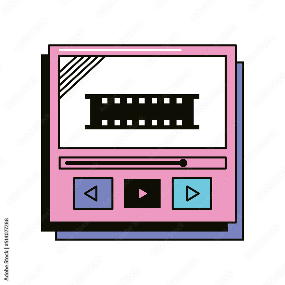 video player retro futuristic video player retro futuristic