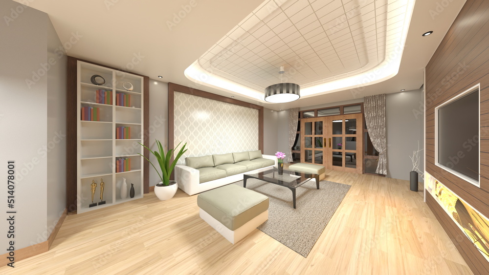 Fototapeta premium リビングダイニング