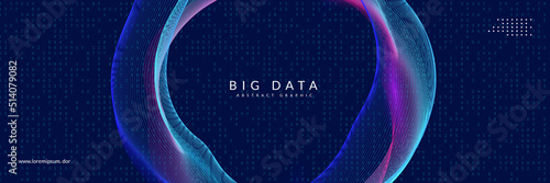 Big data concept. Digital technology abstract photo
