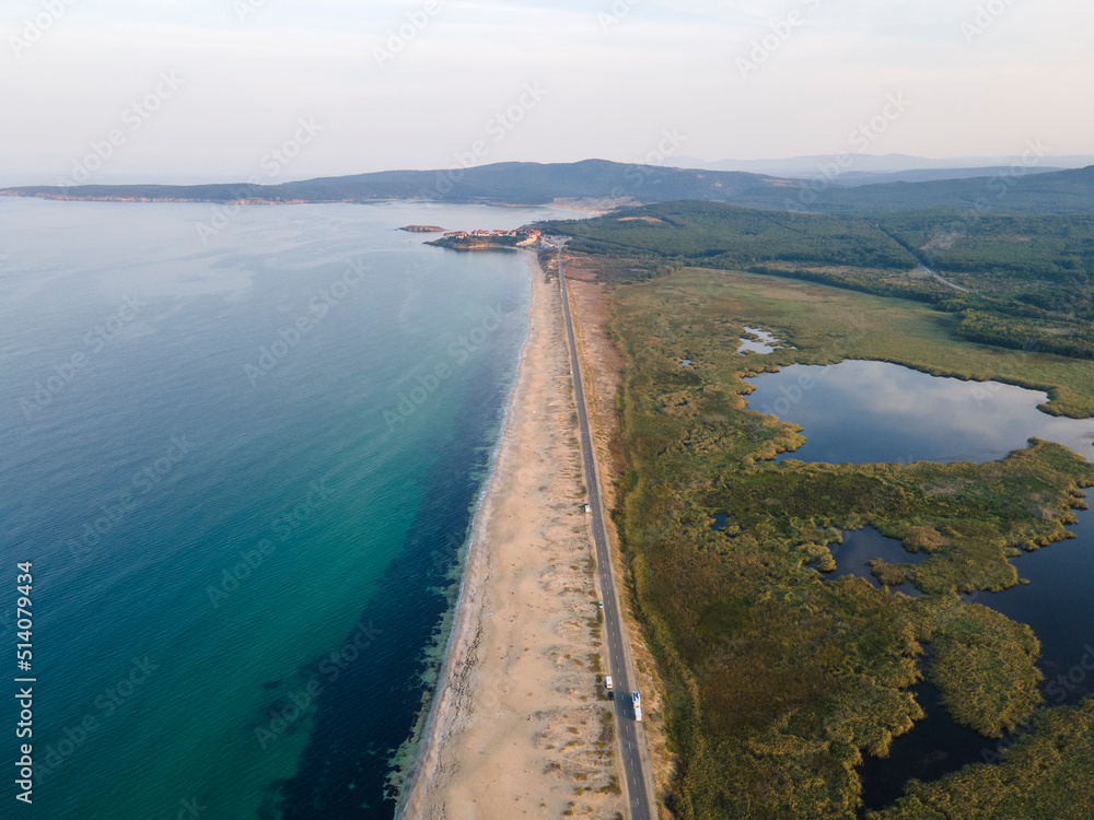 Aerial view of The Driver Beach (Alepu) near resort of Dyuni, Bulgaria Aerial view of The Driver Beach (Alepu) near resort of Dyuni, Bulgaria