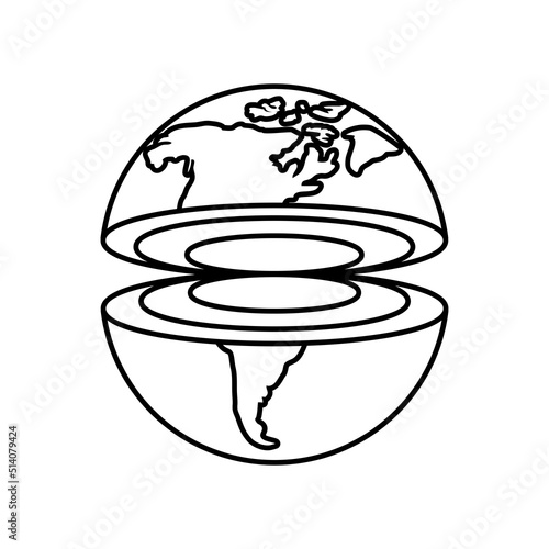 world in cross section