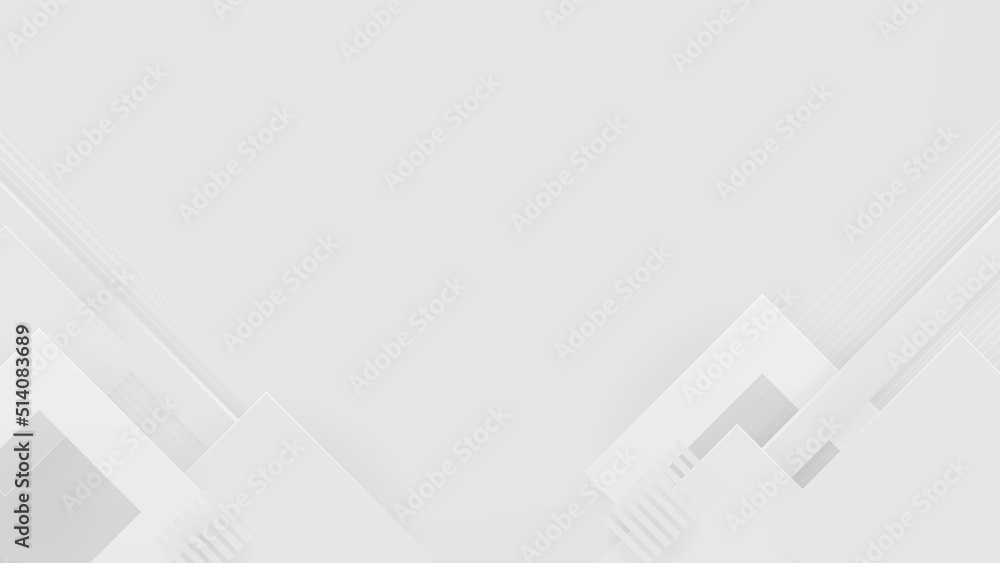 Fototapeta premium Abstract white gray background. Vector abstract graphic design banner pattern presentation background web template.