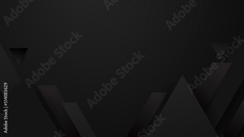 Abstract black background. Vector abstract graphic design banner pattern presentation background web template.