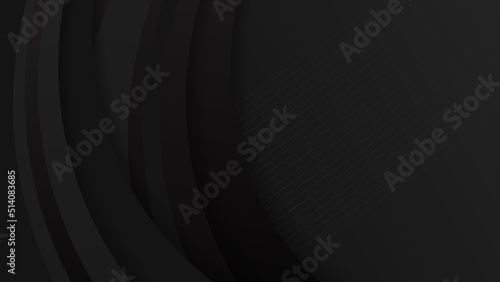 Abstract black background. Vector abstract graphic design banner pattern presentation background web template.