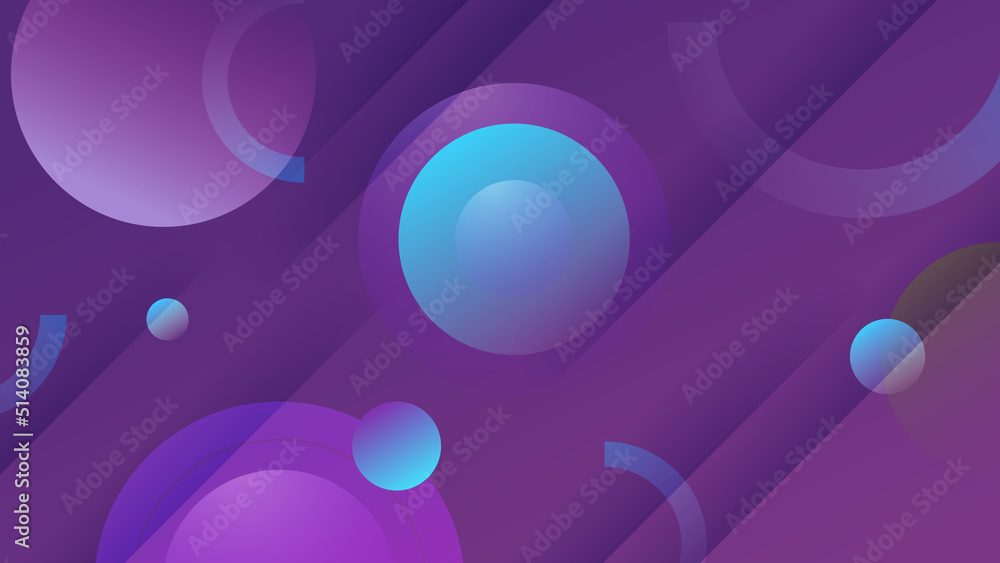 Abstract purple violet and blue technology background. Vector abstract graphic design banner pattern presentation background web template.