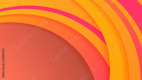 Abstract orange and pink background. Vector abstract graphic design banner pattern presentation background web template.