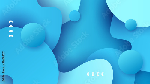 Abstract light blue background. Vector abstract graphic design banner pattern presentation background web template.