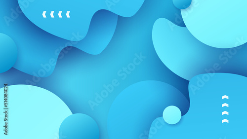 Abstract light blue background. Vector abstract graphic design banner pattern presentation background web template.