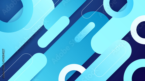 Abstract light blue background. Vector abstract graphic design banner pattern presentation background web template.