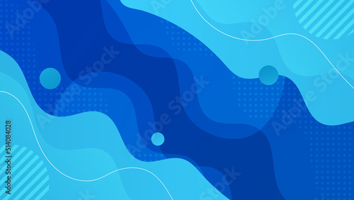 Abstract light blue background. Vector abstract graphic design banner pattern presentation background web template.