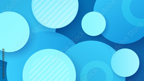 Abstract light blue background. Vector abstract graphic design banner pattern presentation background web template.
