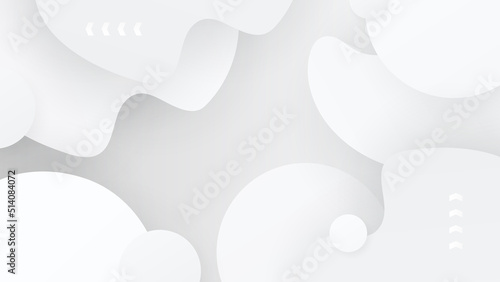 Abstract white gray background. Vector abstract graphic design banner pattern presentation background web template.