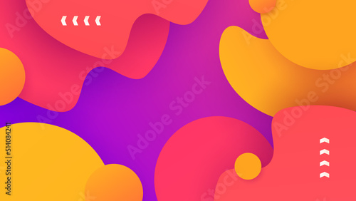 Abstract orange and pink background. Vector abstract graphic design banner pattern presentation background web template.