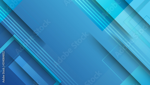 Abstract blue background. Vector abstract graphic design banner pattern presentation background web template.