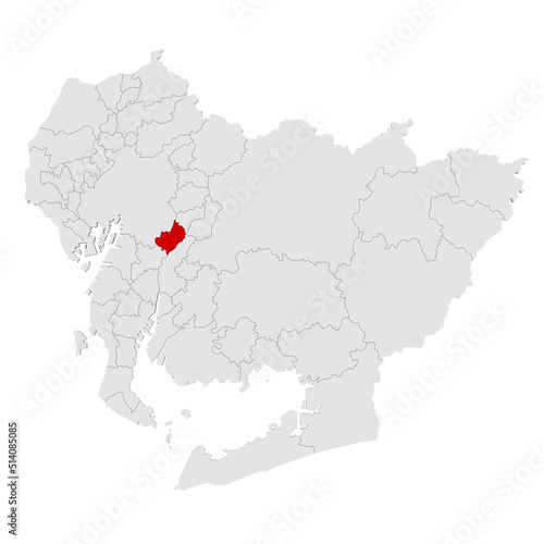 愛知県　地図　豊明市