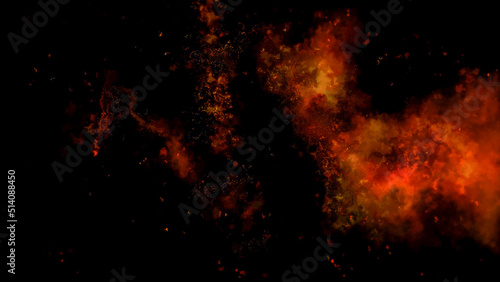 Photo Fire Alpha Particles Background