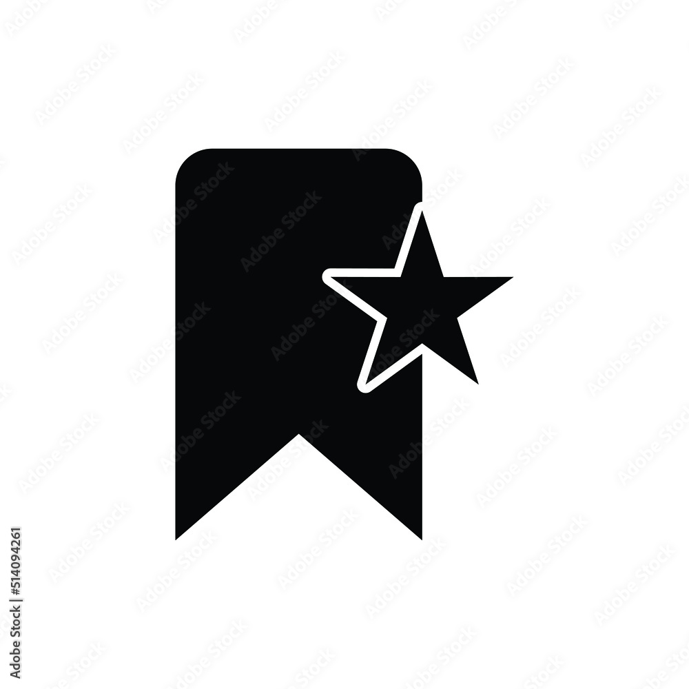 Important star bookmark icon design. vector illustration Important star bookmark icon design. vector illustration