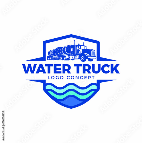 Water Carrier Truck with Shield Logo 