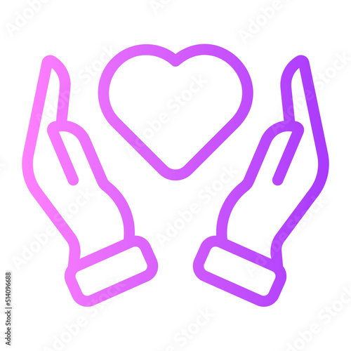 medical insurance gradient icon