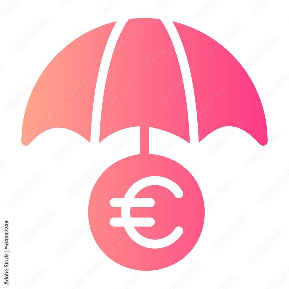 Euro gradient icon