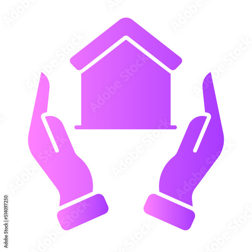 home insurance gradient icon