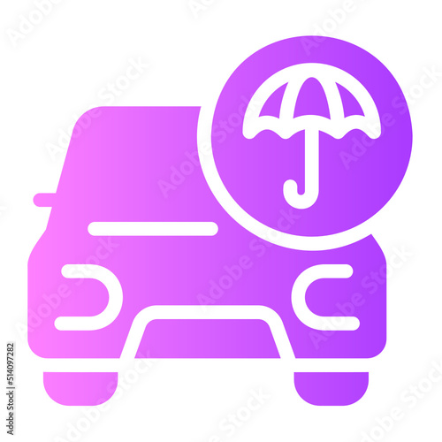 car insurance gradient icon