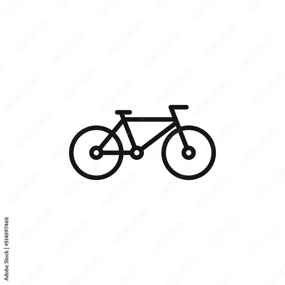 Bike icon on a white background. Bike vector illustration. Bike icon on a white background. Bike vector illustration.