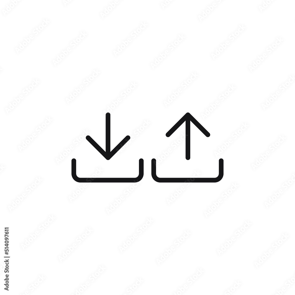 download and upload icon illustration. vector symbol download and upload icon illustration. vector symbol