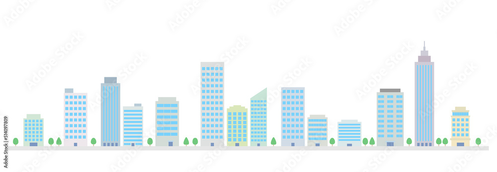 ビジネス街のイラスト ビジネス街のイラスト