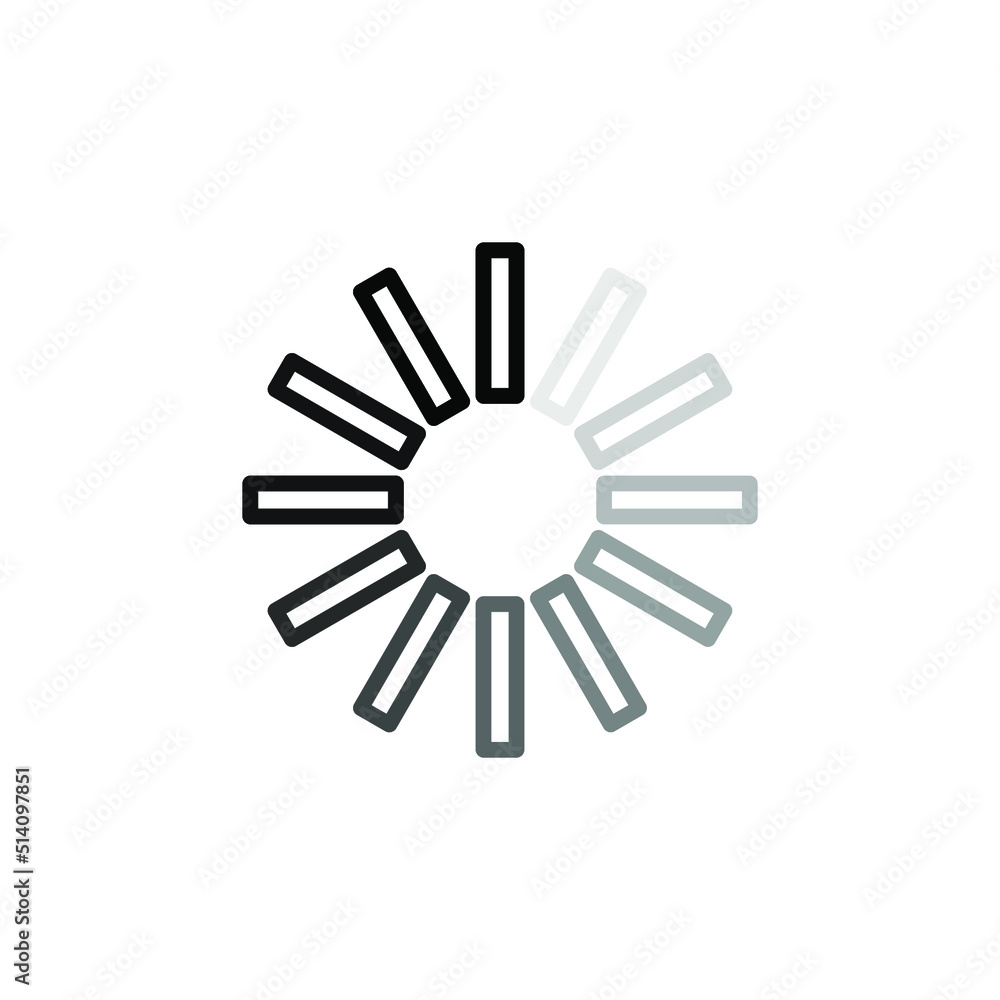 Download sign isolated on a white background. Data loading bar. Load icons in flat design. Vector illustration Download sign isolated on a white background. Data loading bar. Load icons in flat design. Vector illustration