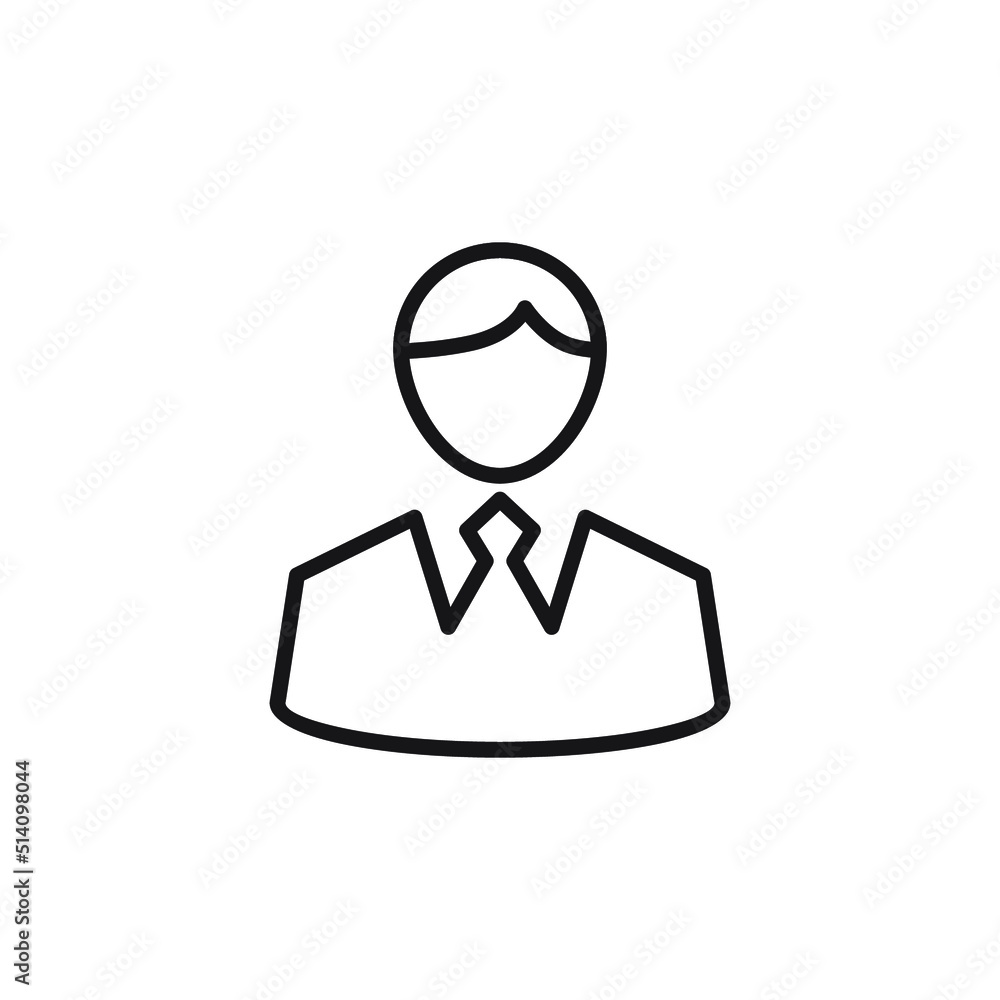 Man as a business icon. man icon illustration wearing suit Man as a business icon. man icon illustration wearing suit