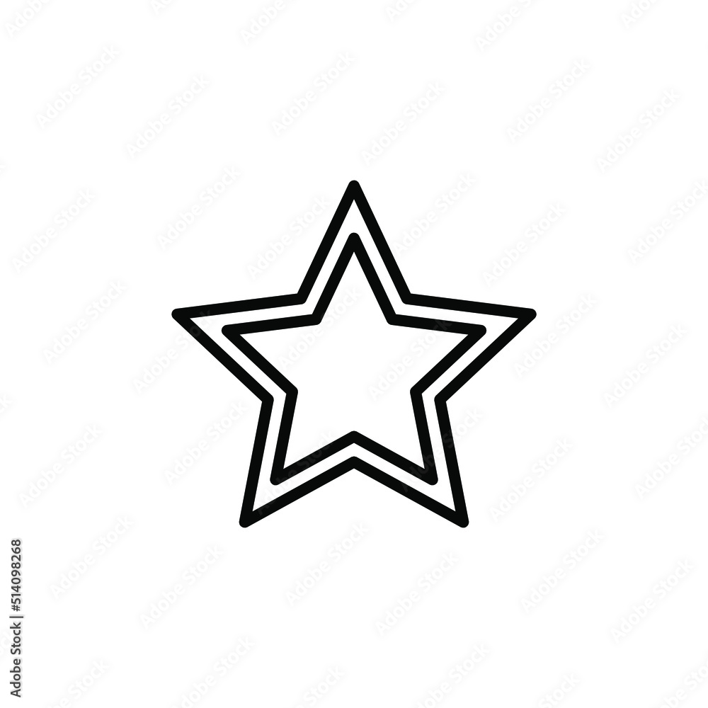 star shape logo. alone white star, star illustration star shape logo. alone white star, star illustration
