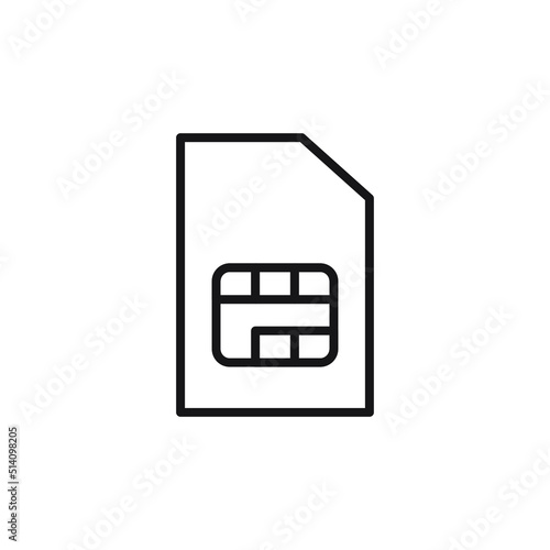 Sim card icon vector. dual sim card icon vector. single sim card icon vector. technology chips