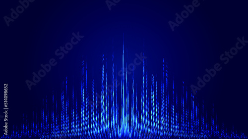 internet technology background with glowing lines extending upwards