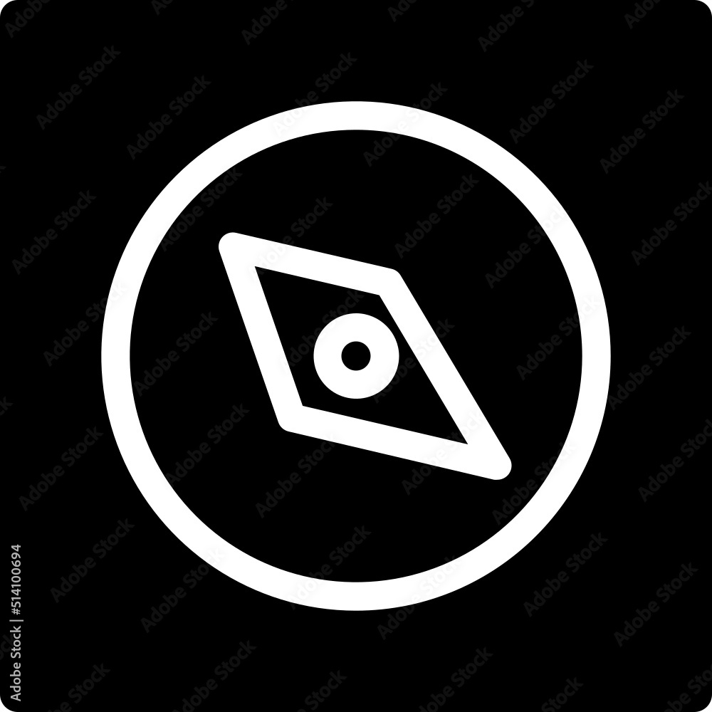 blue car compass direction driving exploring map naval navigation solid