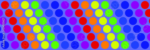 abstract background. Colorful rainbow circle shape arrange on blue background. LGBT Pride sign concept.