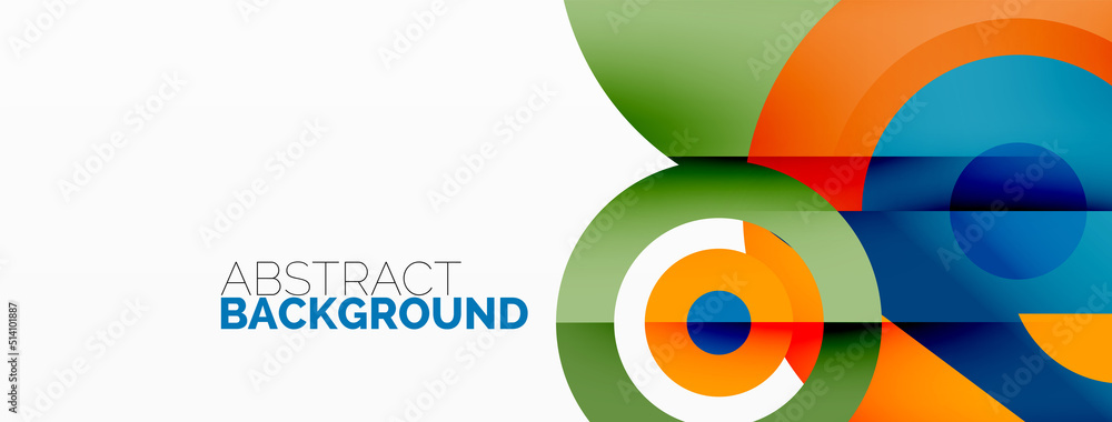 Rings and circles geometric abstract background for wallpaper, banner, backdrop Rings and circles geometric abstract background for wallpaper, banner, backdrop
