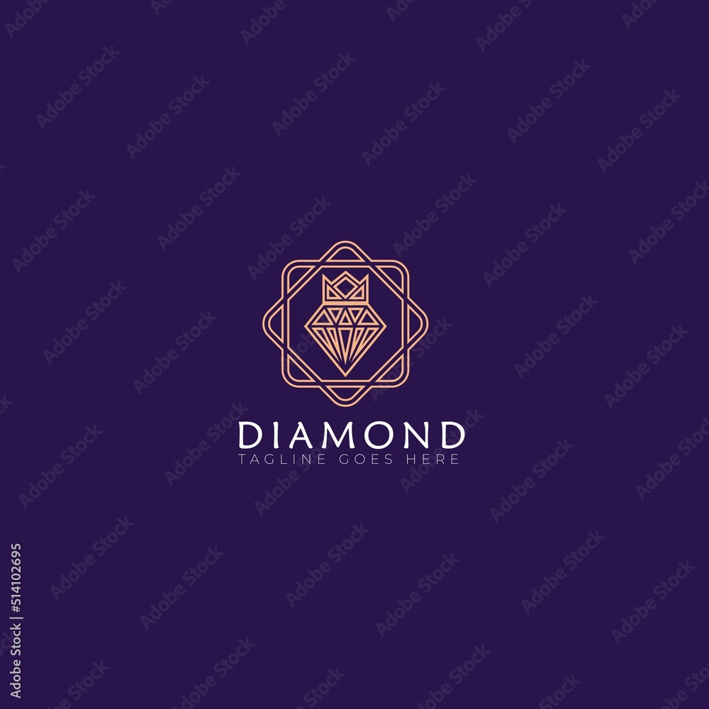 diamond king logo vector suitable for jewelry company
