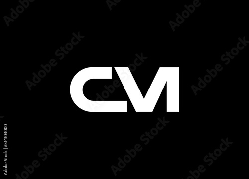 Alphabet letters Initials Monogram logo CM, MC, C and M