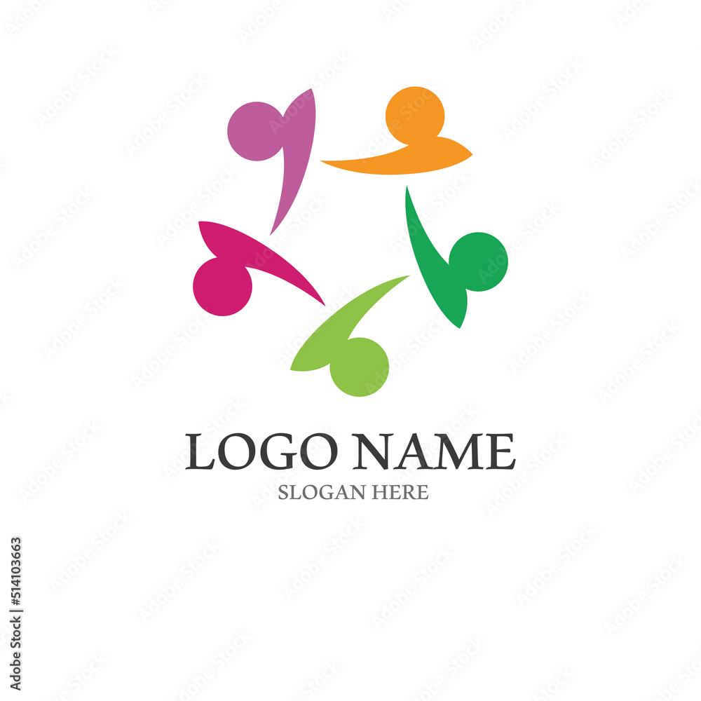 Fototapeta premium Community, network and social icon