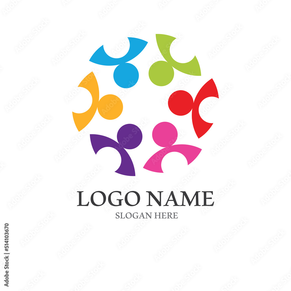 Obraz premium Community, network and social icon