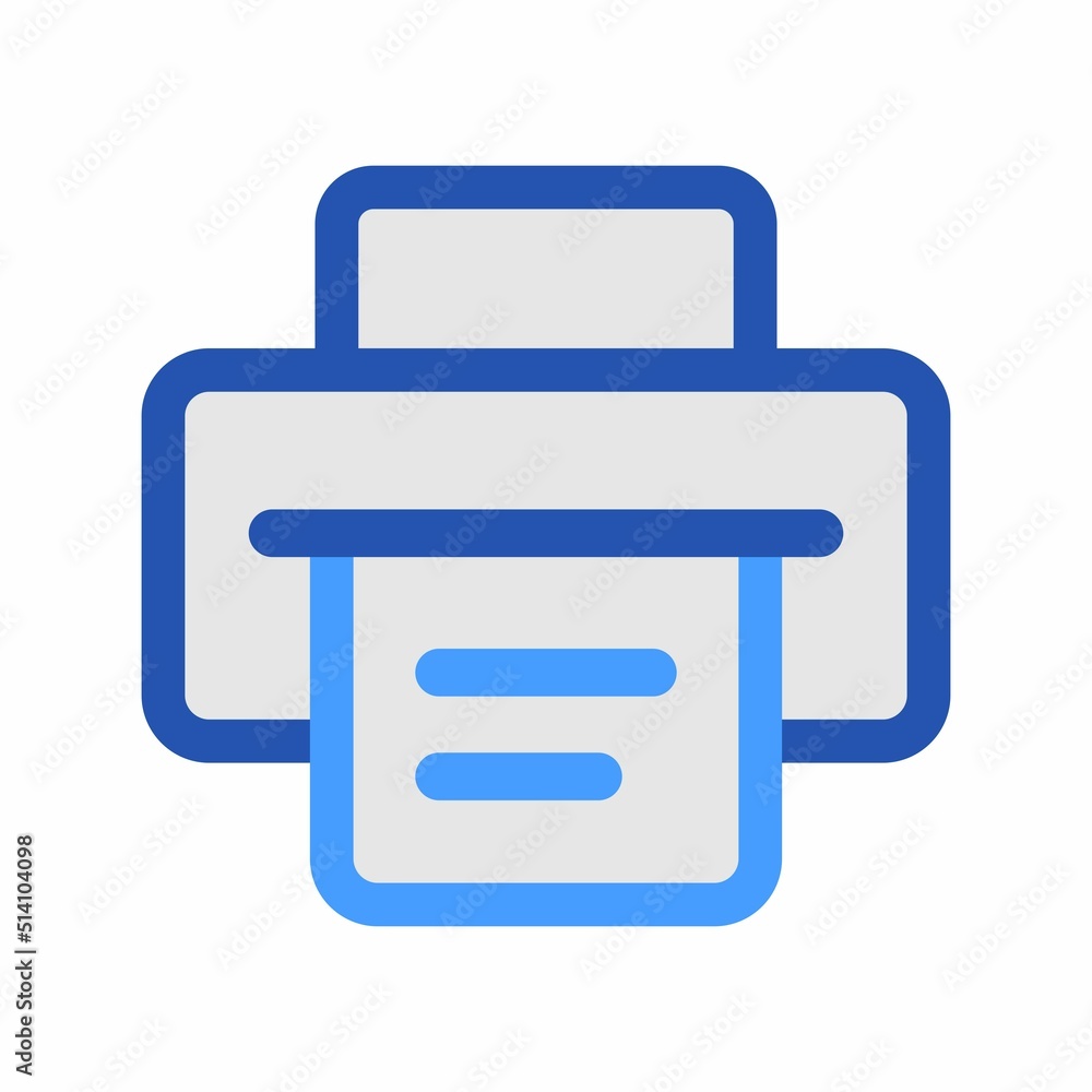 Illustration Vector Graphic of page folder, document file paper printing, print printer icon Illustration Vector Graphic of page folder, document file paper printing, print printer icon