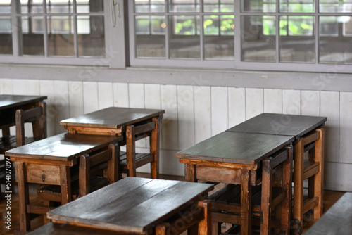 日本の古い教室の風景
