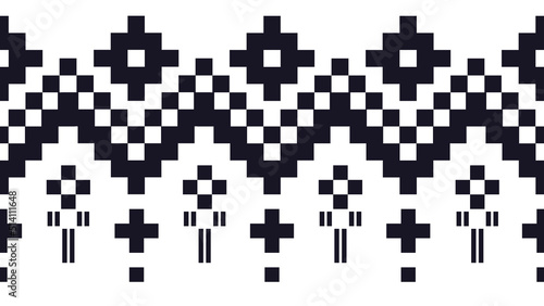 Traditional tribal or Modern native ikat pattern. Geometric ethnic background for pattern seamless design or wallpaper.