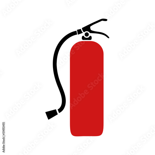 illustration of a fire extinguisher on a white background